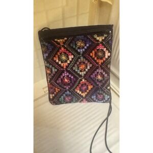 ANTER Halaby Israel Velvet Embroidery Crossbody Shoulder Bag